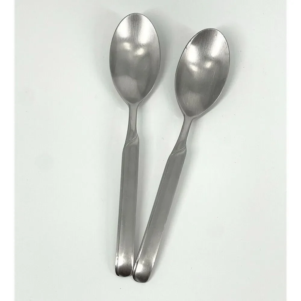 J A Henckels Zwilling Synergy Stainless Dinner Oval Soup Spoons 7 5/8” Set Of 2